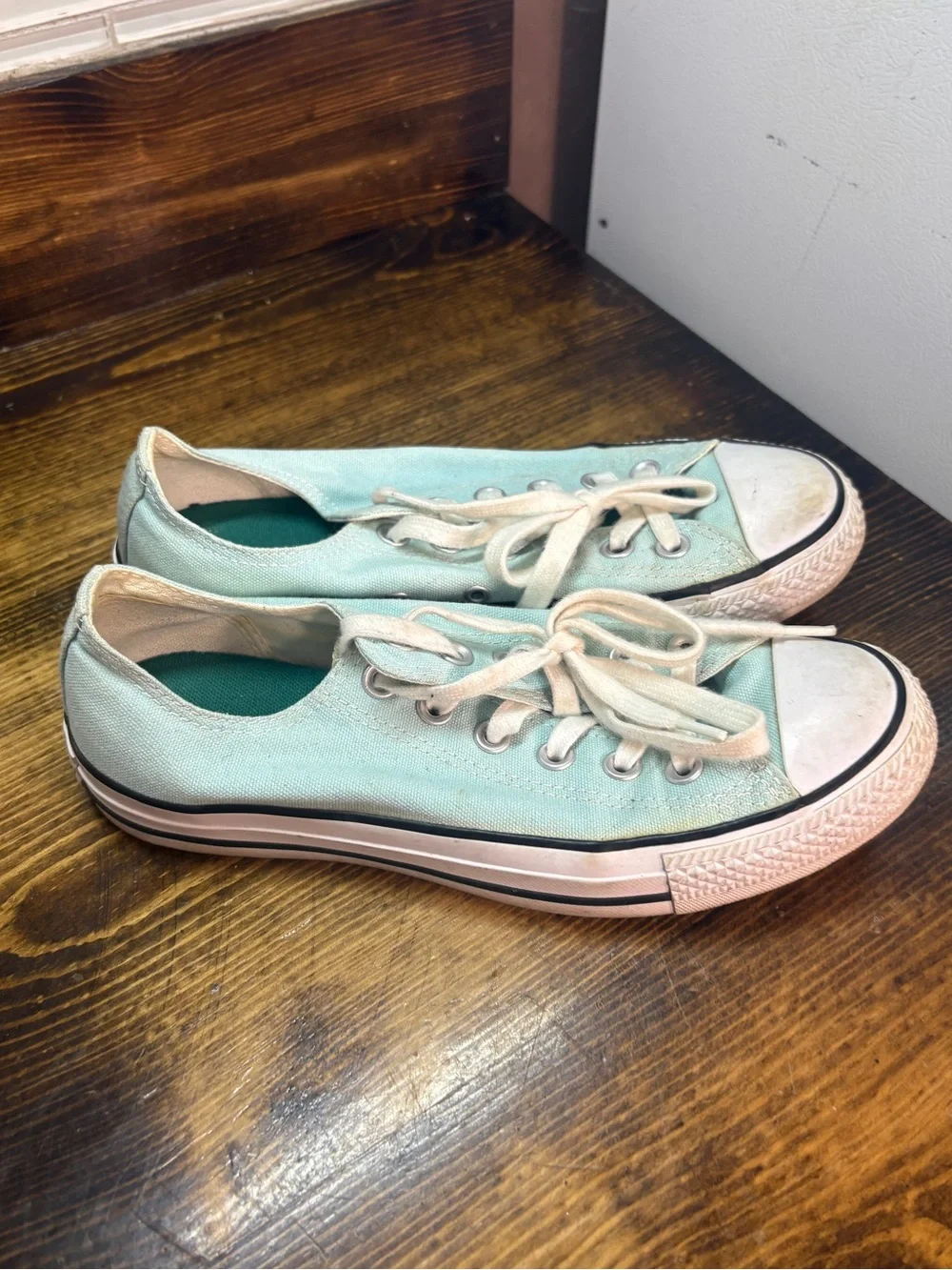 Converse Mint And Teal Sneakers Size 7
